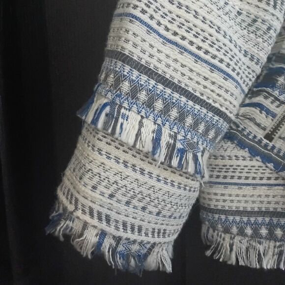 Greylin x Anthropologie NWT Sz. S Tweed Frayed Crop Jacket Blazer MSRP 148 - Picture 7 of 16